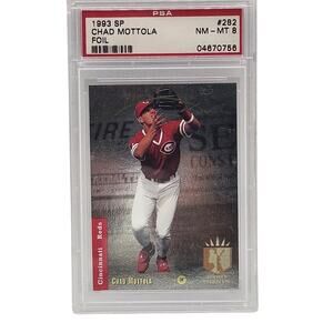 1993 Upper Deck SP Chad Mottola Foil Rookie #282 PSA 8 NM-MT Cincinnati Reds